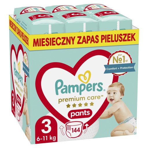 pampers premium new baby rozm 0 144 sztuk