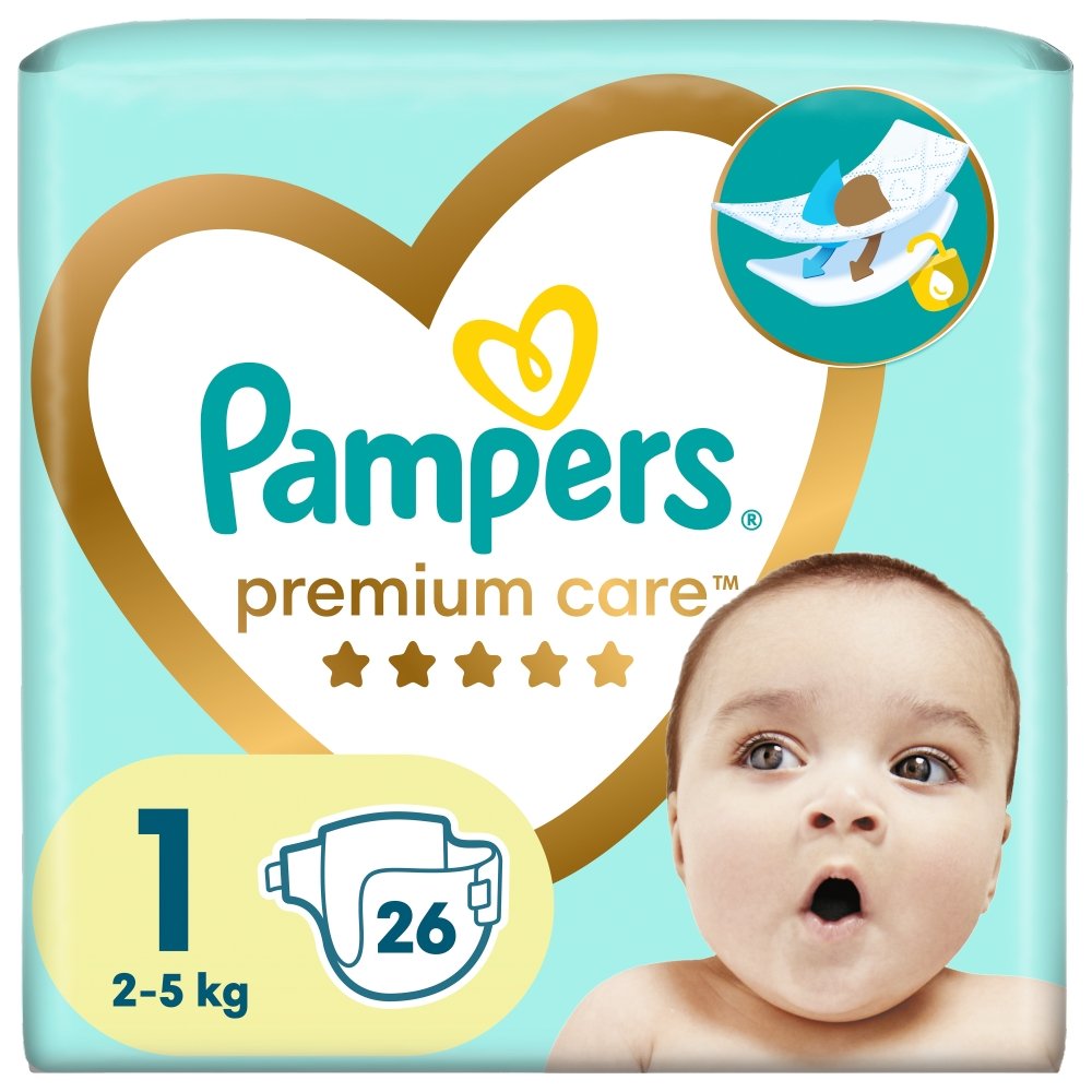 pieluchy jednorazowe pampers premium care 1 newborn 2-5 kg