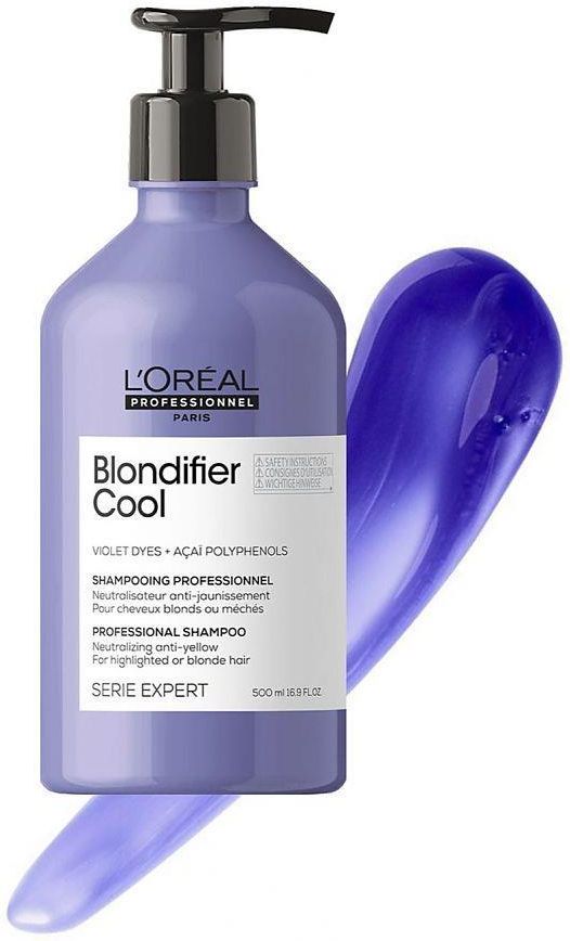 blondifier cool szampon minimalizujący żółty odcień włosów blond 500ml