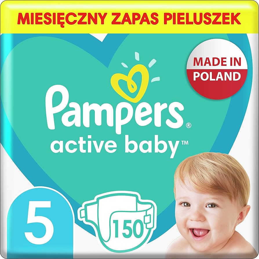 pieluchy pampers active baby 5 pieluchy pieluszki 156szt