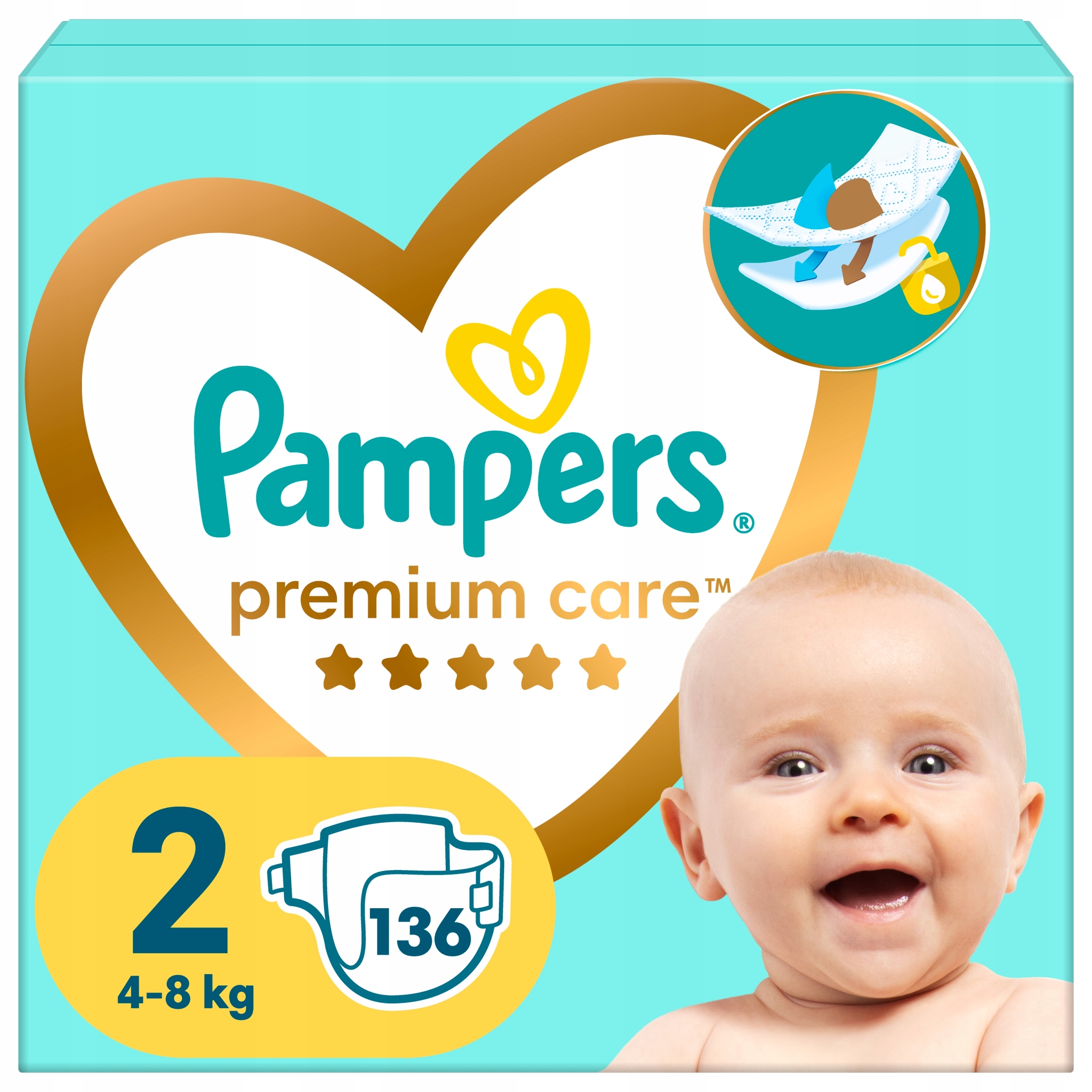 pampers premium care 2 mega box