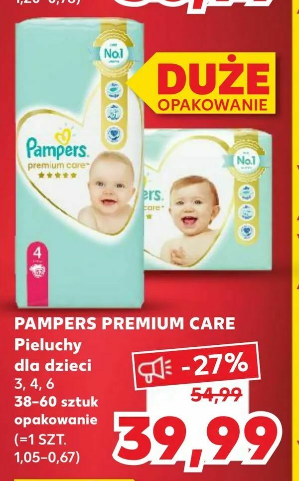 pieluchy pampers sensitive kaufland