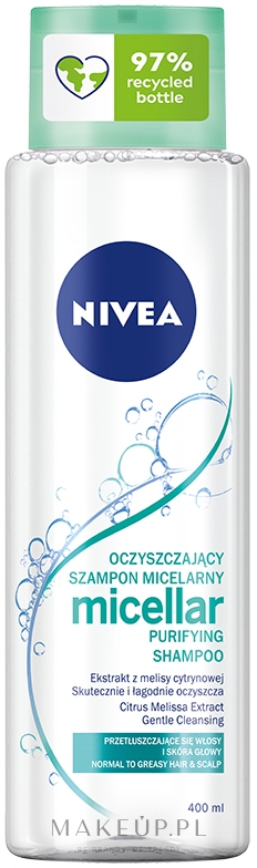 nivea głęboko oczyszczający szampon micelarny z ekstraktem z melisy cytrynow