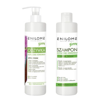 enilome healthy beauty green szampon oczyszczenie i równowaga 300 ml