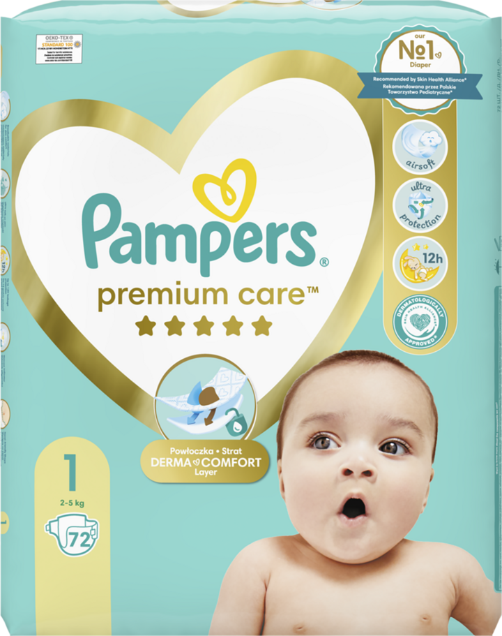 pieluszki pampers care 1