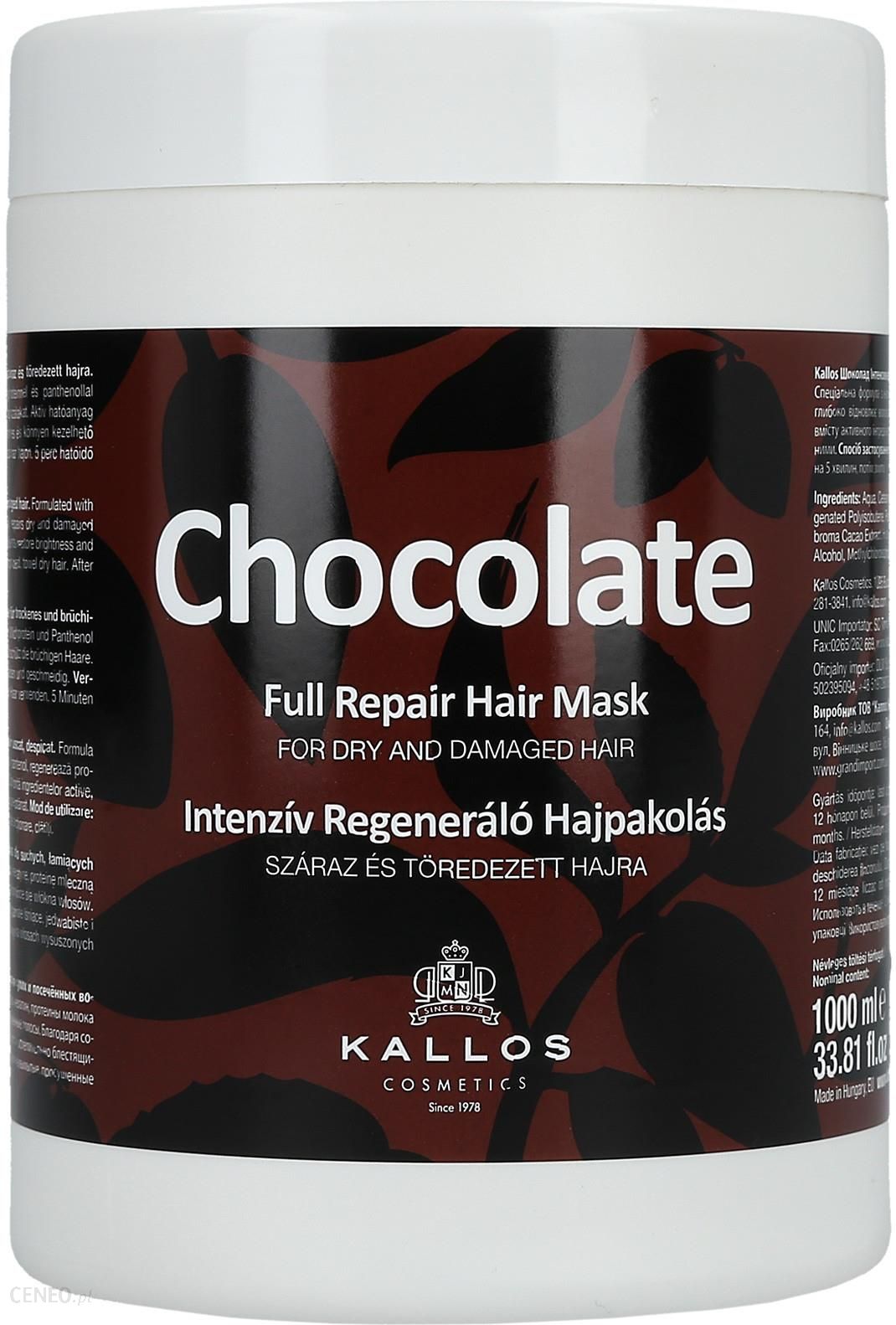 czekoladowa odżywka regenerująca do włosów suchych i zniszczonych
