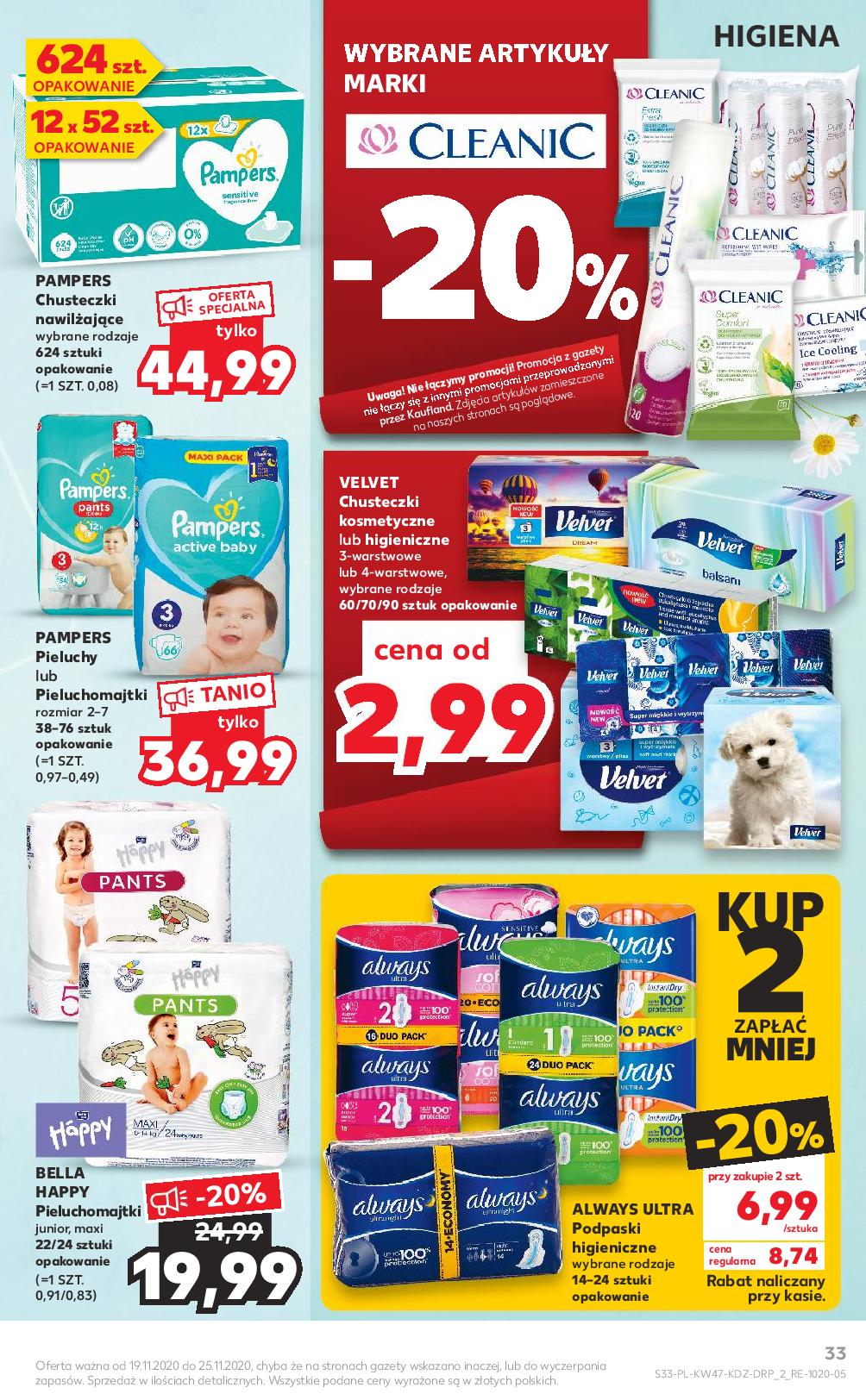 kaufland pieluchy pampers promocja