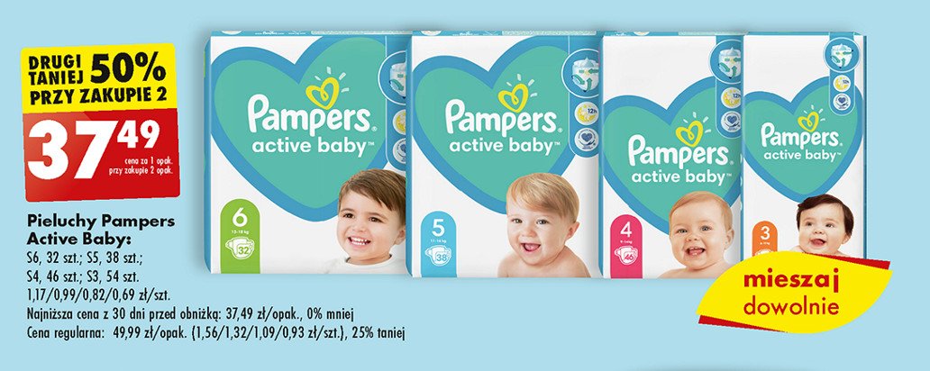 pampers 3 dry active promocja