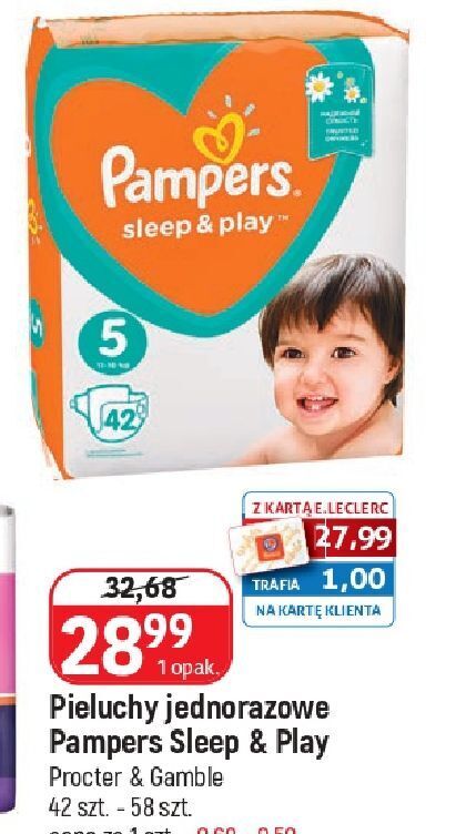 pampers sleep and play leclerc