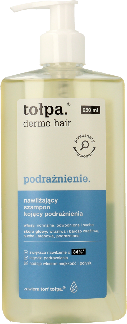 tołpa.dermo hair podrażnienie nawilżający szampon kojący podrażnienia