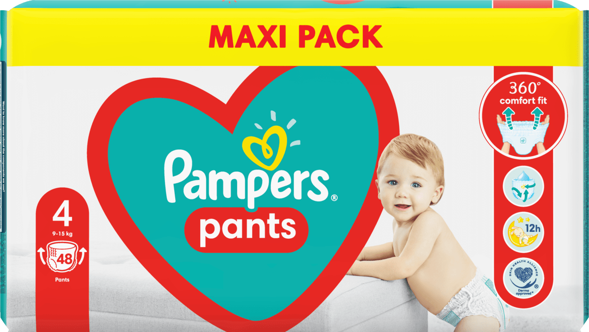 pampers pieluchomajtki pants 4 maxi