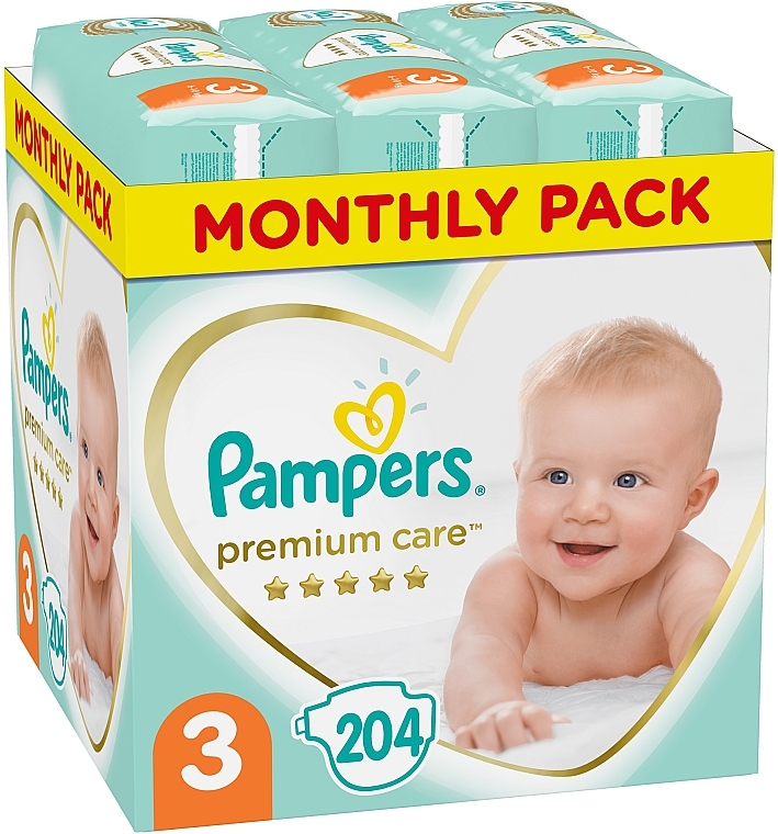 pampers premium care 3 204