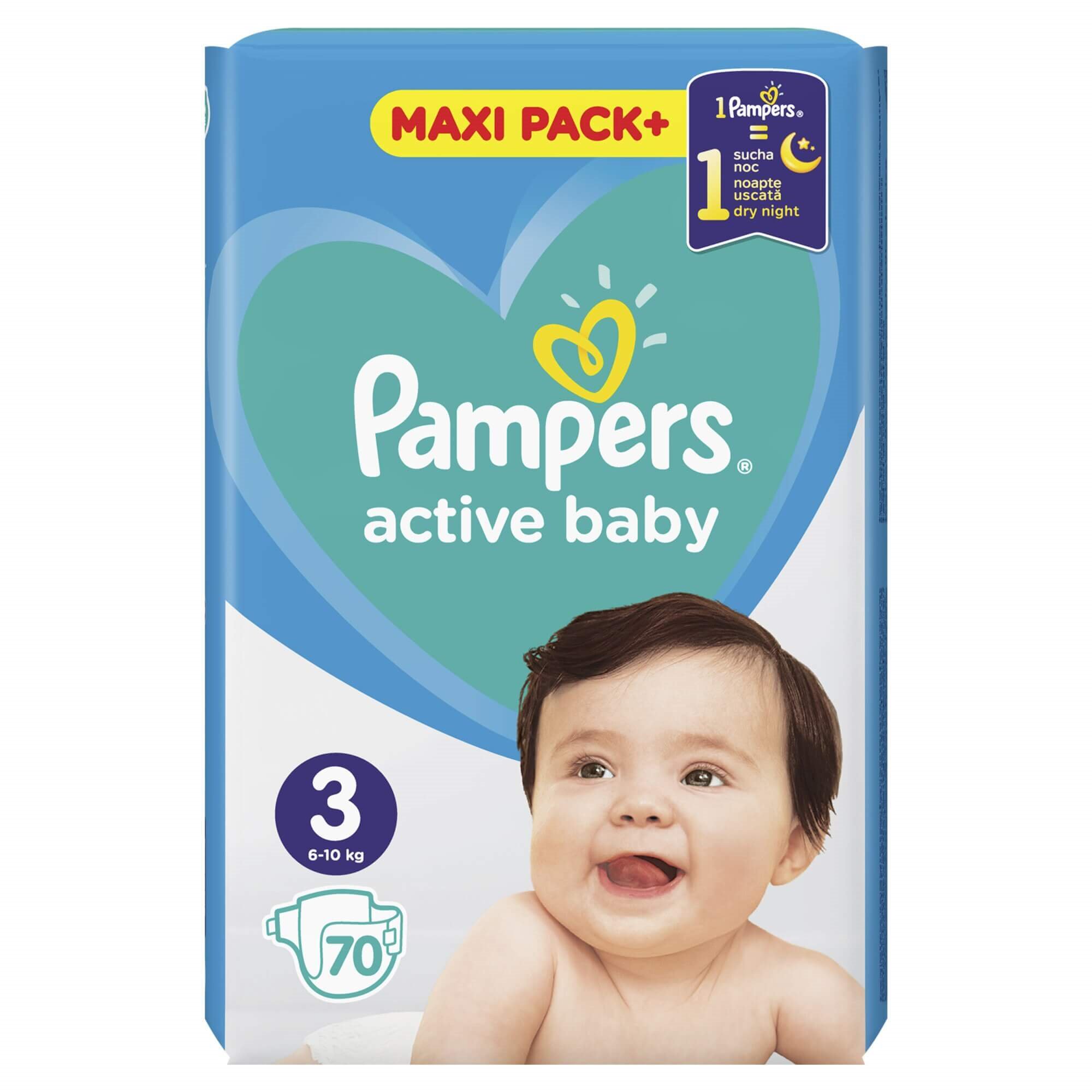 pampers activ baby dry 3 42szt