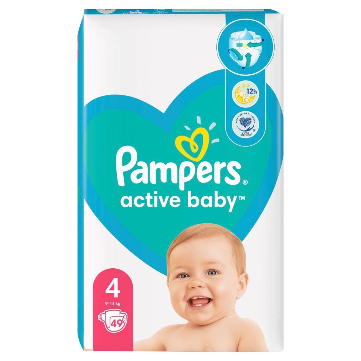 pampers baby active ze wskaźnikiem wilgoci