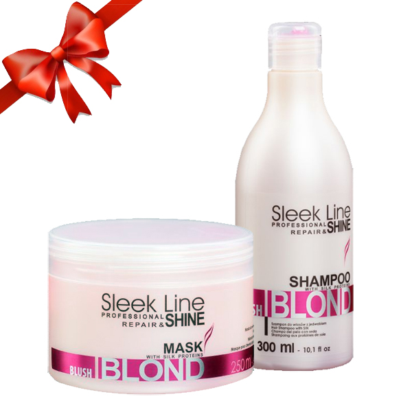 szampon do włosów blond stapiz sleek line blush blond shampoo