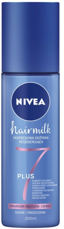 hairmilk ekspresowa regenerująca odżywka do włosów o strukturze cienkiej