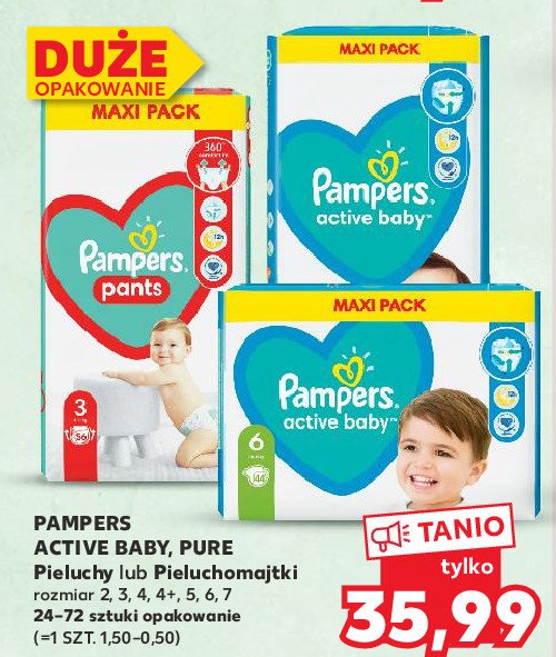 pieluchy pampers w kauflandzie