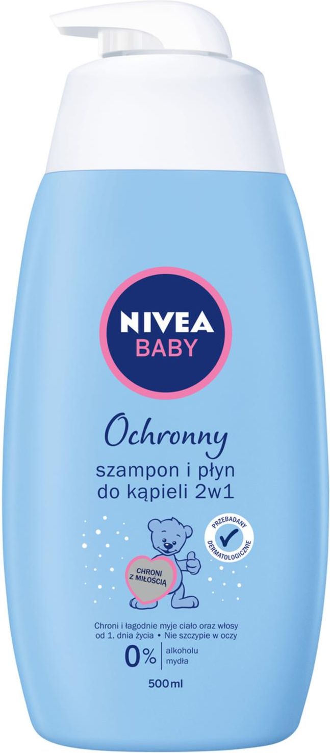 nivea baby 2w1 szampon i płyn do kąpieli 500 ml