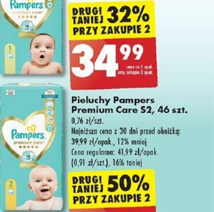 pieluchy pampers biedronka cena