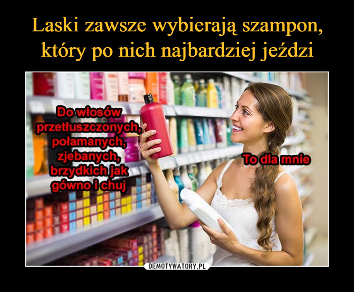 kobiety wybierają szampon który najbardziej po nich jedzie