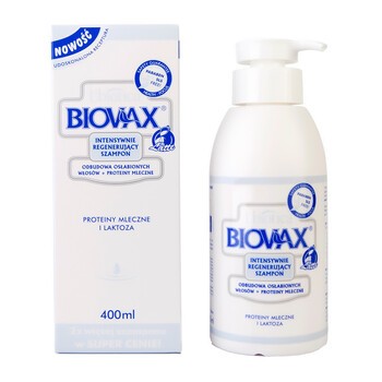 lbiotica biovax latte szampon odbudowa włosów osłabionych 200 ml