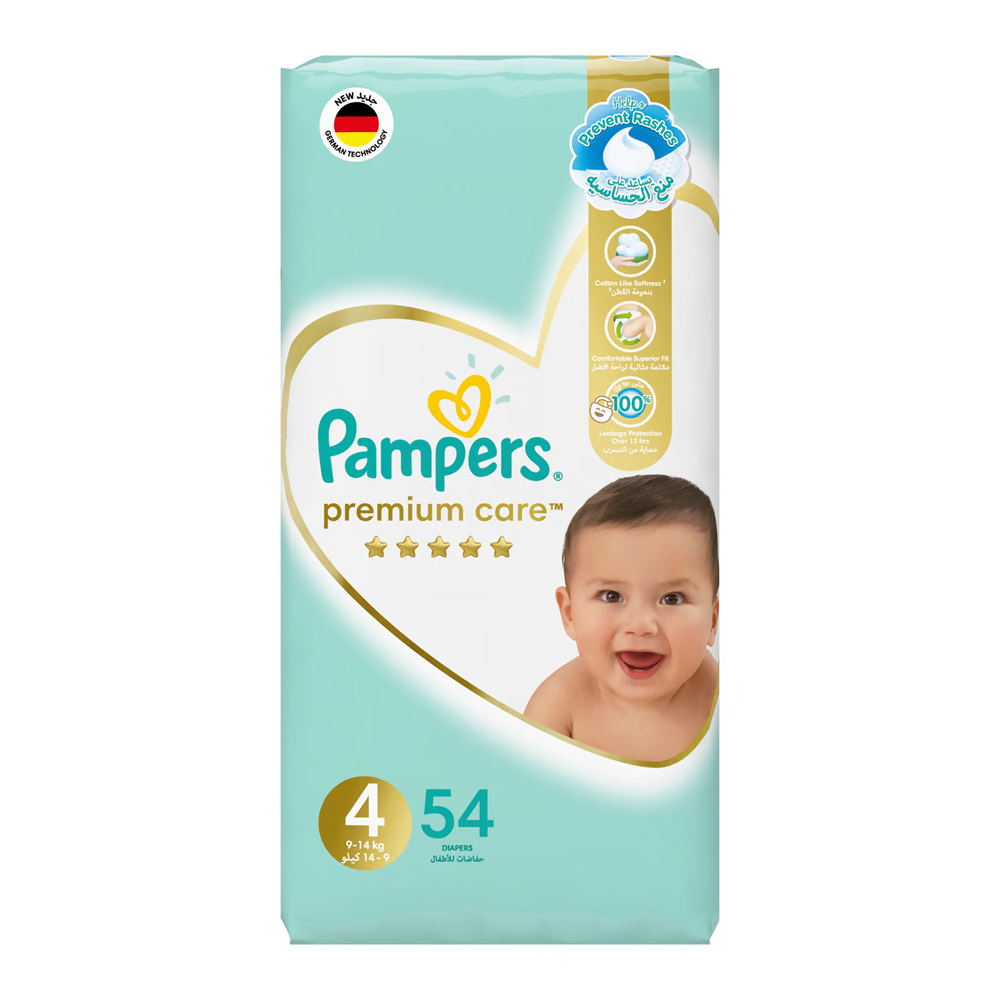 pampers care premium 4