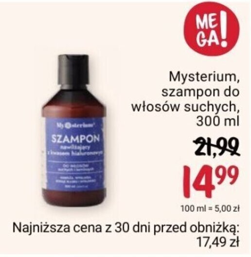 szampon wzmacniający mysterium rossmann