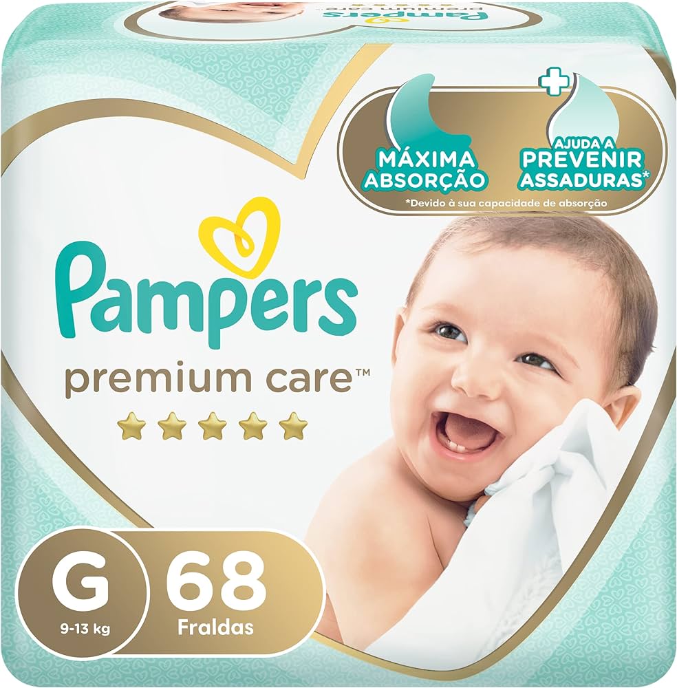 fralda pampers premium care g