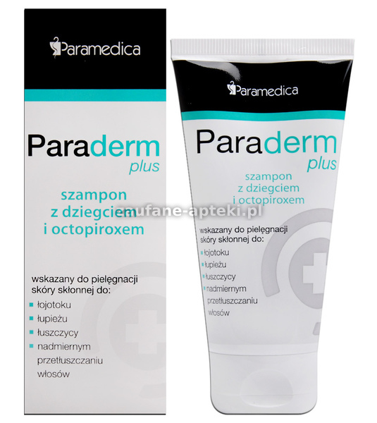 paraderm plus szampon z dziegciem i octopiroxem 150 ml