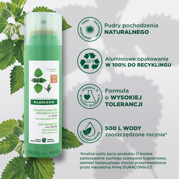 klorane szampon suchy wyciąg z pokrzywy 150ml