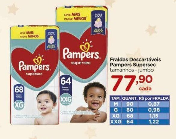 fralda pampers carrefour