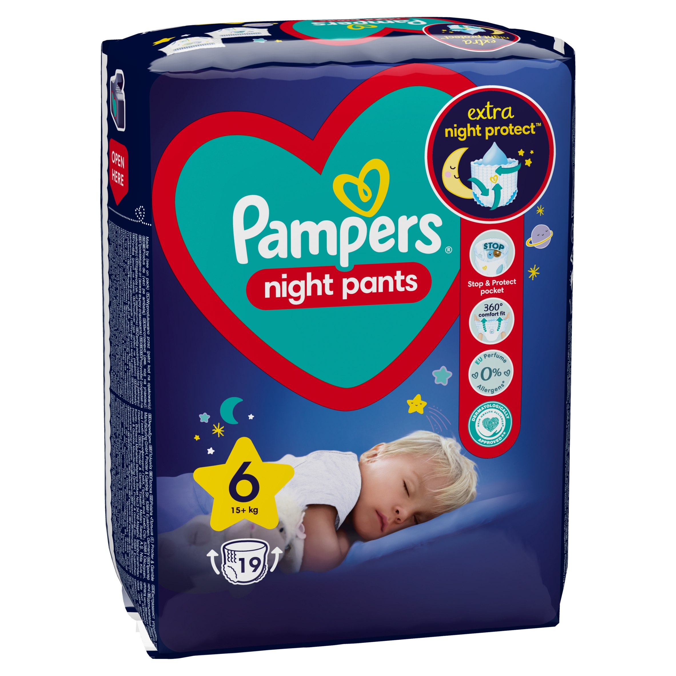 pampers majtki 6