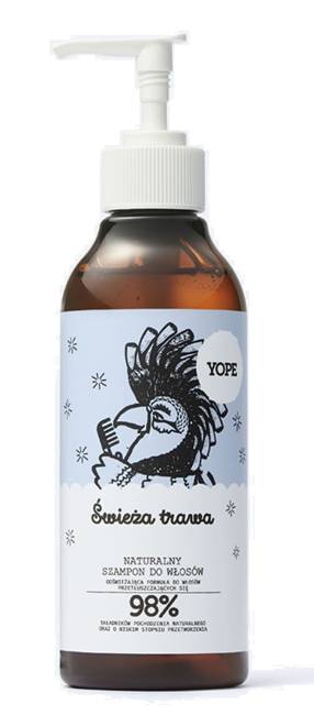 yope szampon naturalny do włosów przetłuszczających się świeża trawa