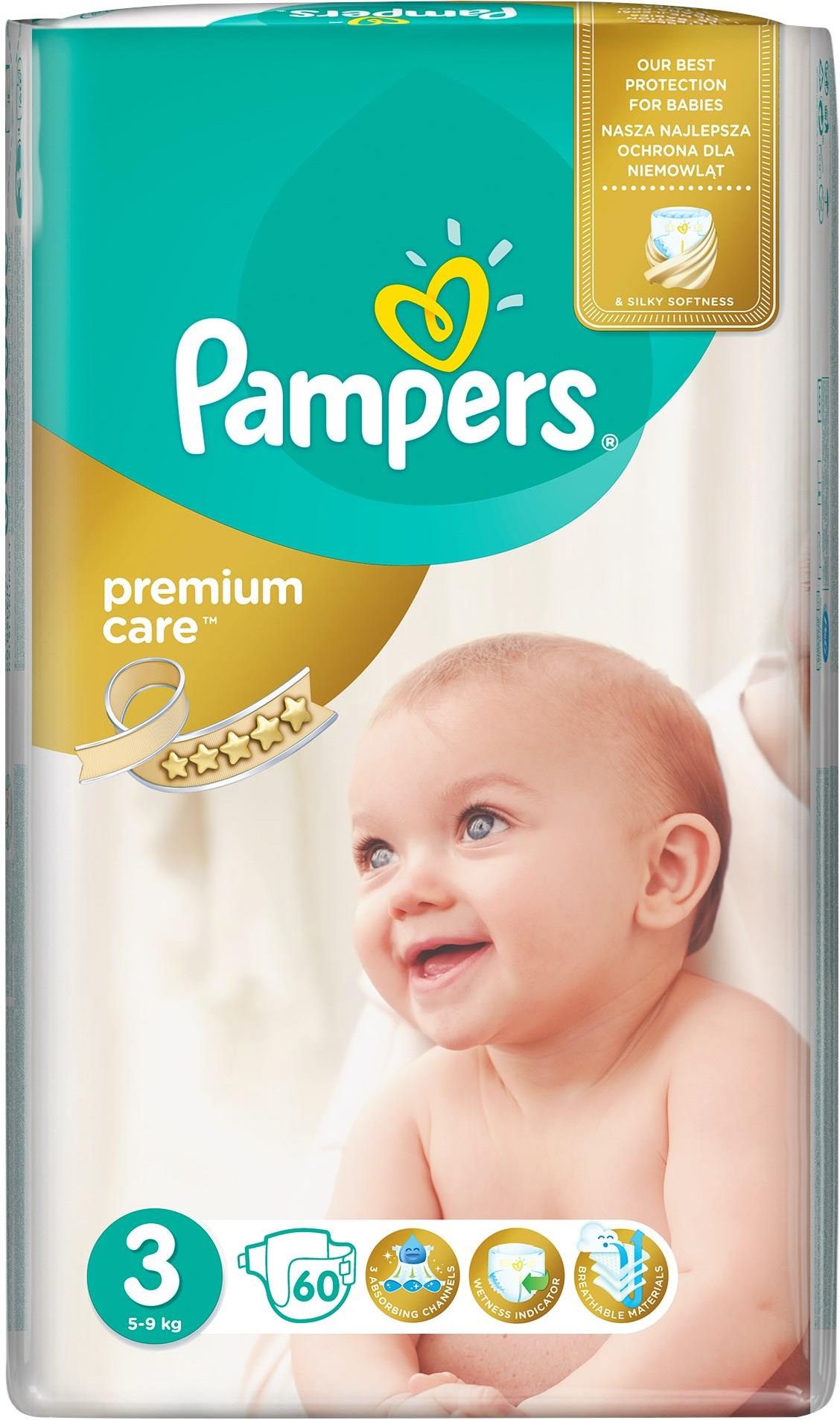 pampers pieluchy premium care 3 midi ceneo