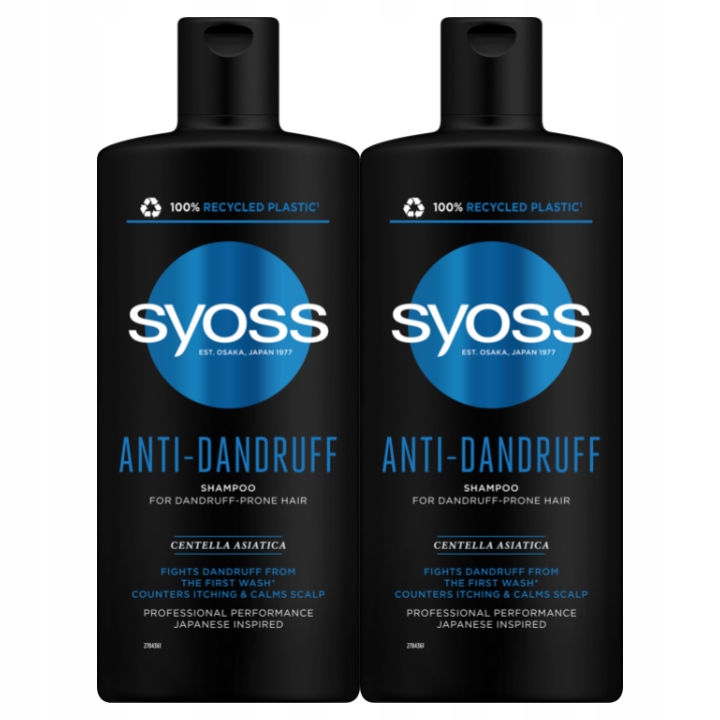 syoss anti-dandruff szampon do włosów z łupieżem 500ml rossmann