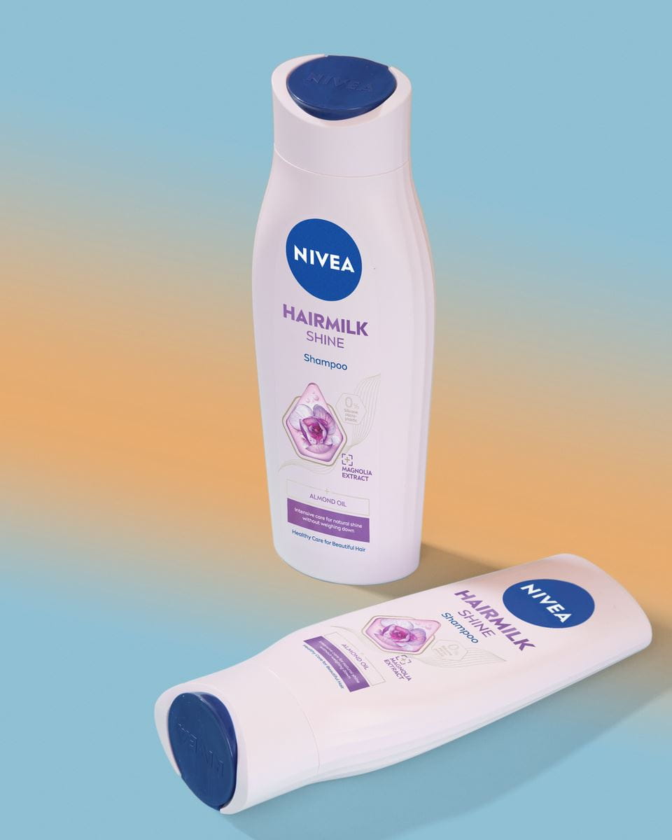 nivea hairmilk szampon shine