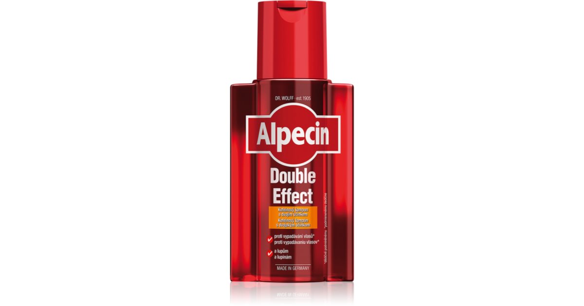 alpecin doppel effect szampon przeciw łupieżowi i wypadaniu włosów 200ml