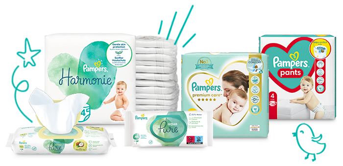 poerwsze pieluchy pampers