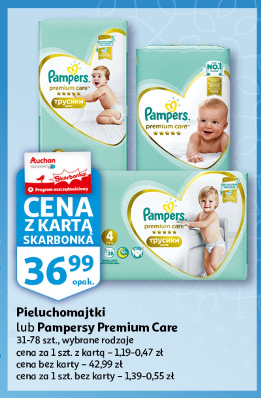 auchan pieluchomajtki pampers