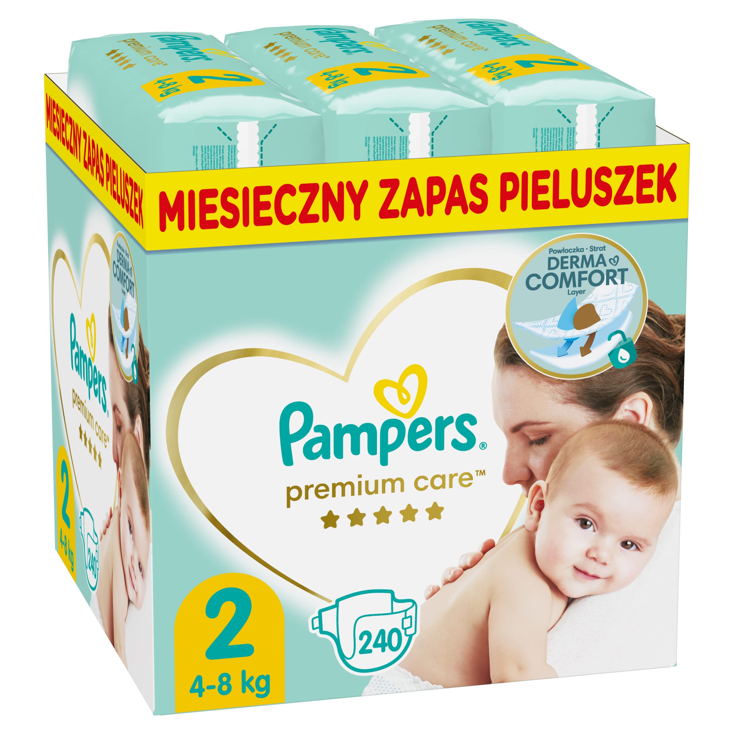 pampers care 2 male opakowanie