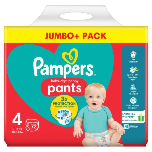 pampers baby dry 96 nappy pants size 4 najtaniej