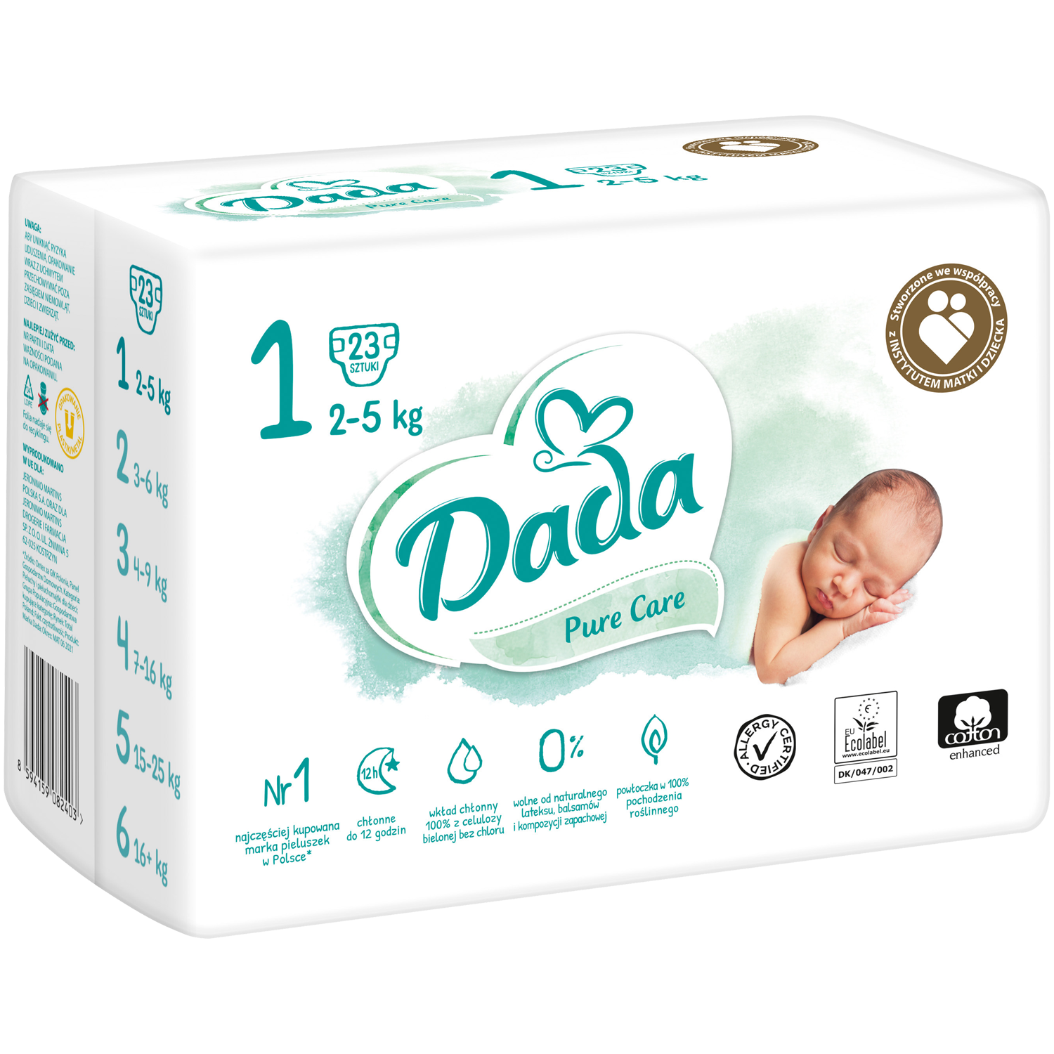 dada pieluchy newborn