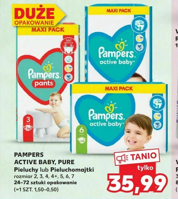 kaufland pieluchy pampers promocja