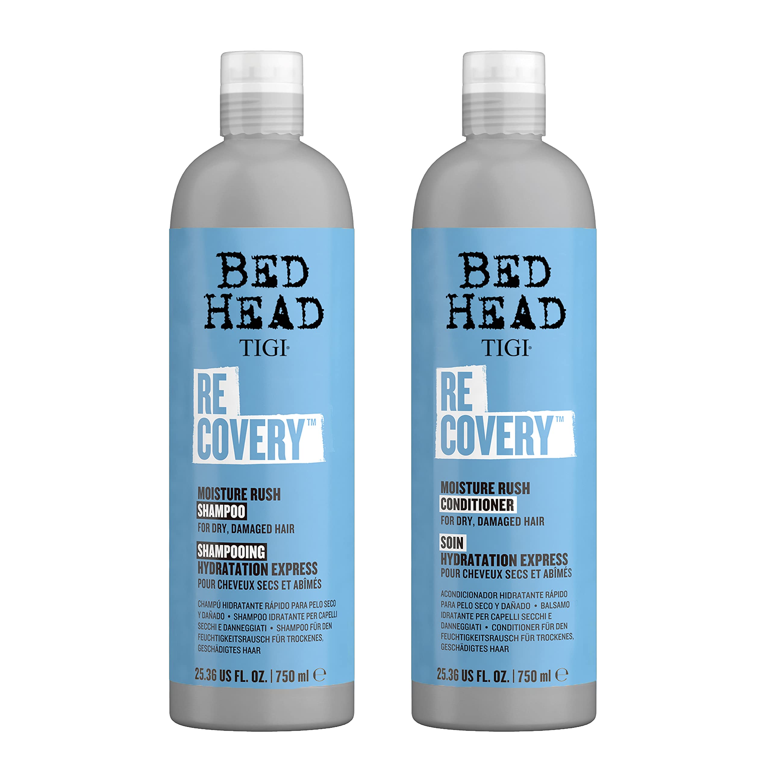 tigi bed head recovery szampon i odżywka nawilżająca 750ml 750ml