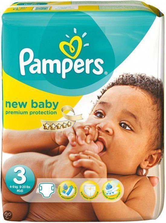 pampers maat 3 204 stuks