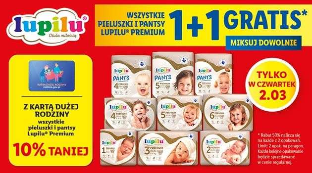 lidl pieluchy lupilu 1 cena