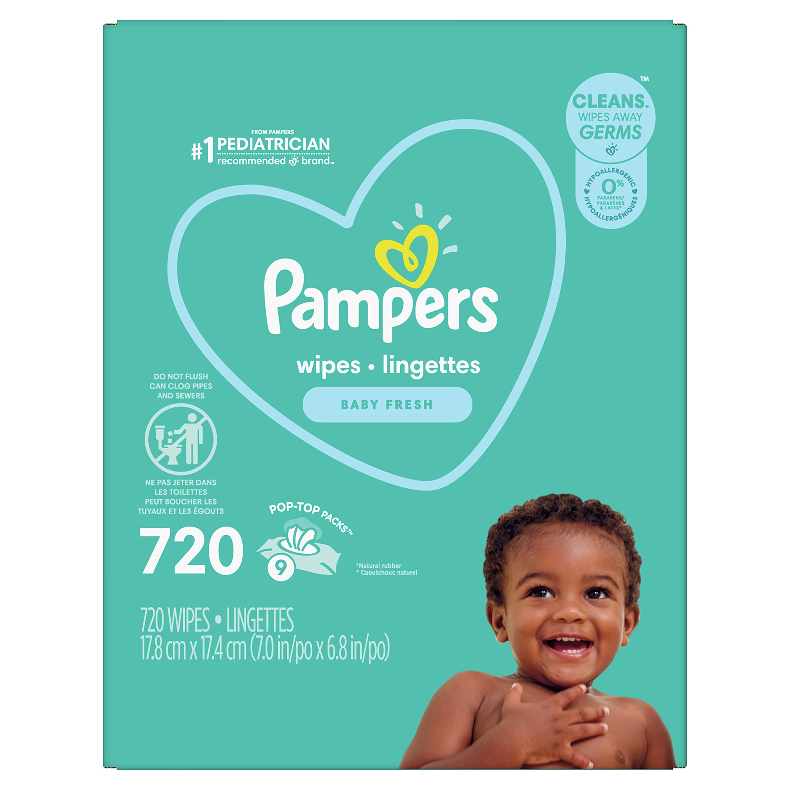 pampers natural clean baby wipes