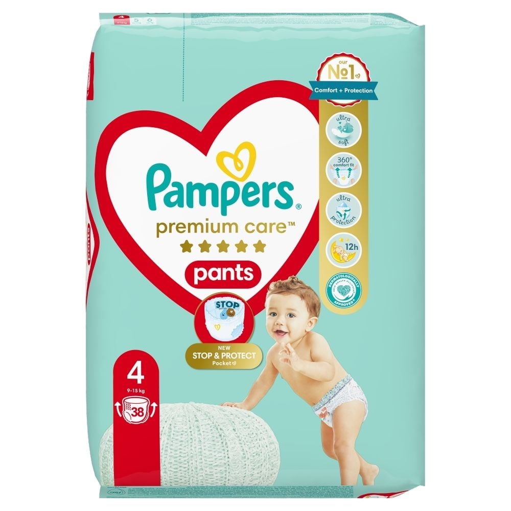 pieluchomajtki pampers 4 plaster z tyłu