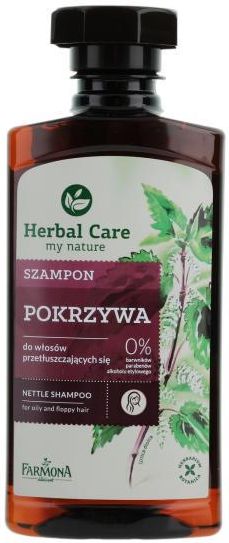 armona herbal care szampon z pokrzywą do włosów przetłuszczających się