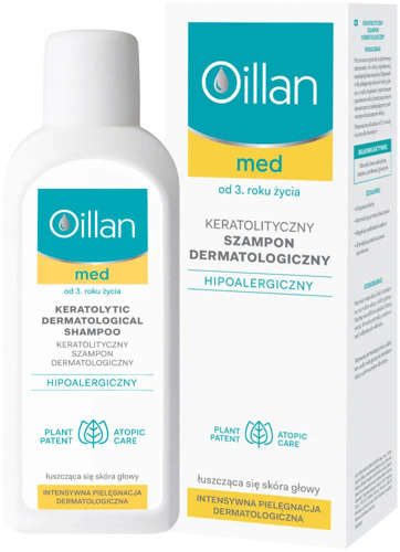 oillan med+ keratolityczny szampon dermatologiczny 150 ml